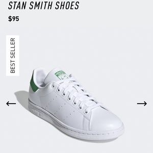 Adidas Stan Smith Shoes - White & Green